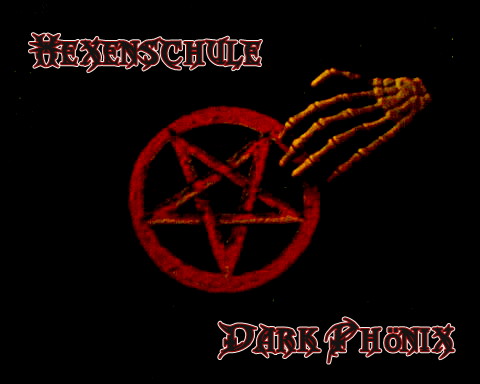 Kostenlose Hexenonlineschule im Hexenforum Dark Phönix Hexenschule Dark Phönix Bild Rotes Pentagramm mit Knochenhand