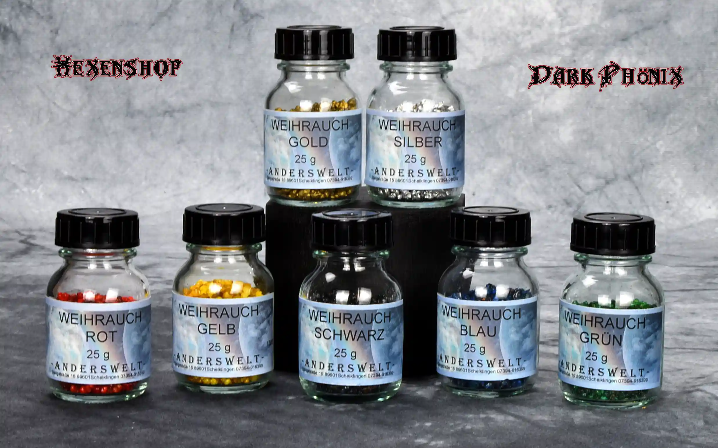 Hexenshop Dark Phönix Farbiger Weihrauch Olibanum