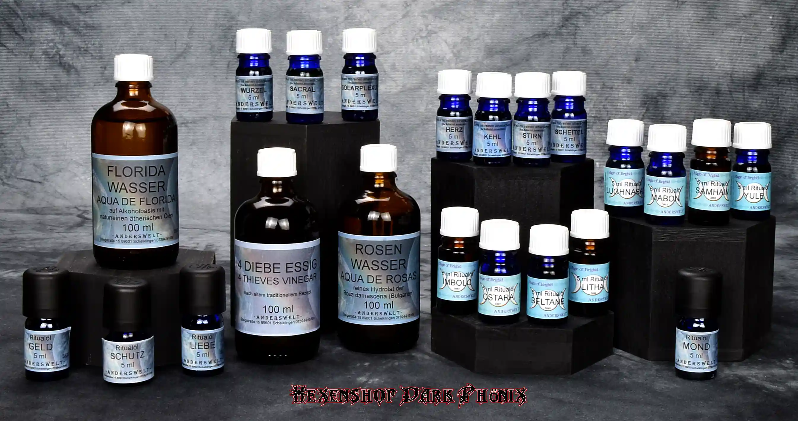 Hexenshop Dark Phönix Ritualöle und Ritualwasser