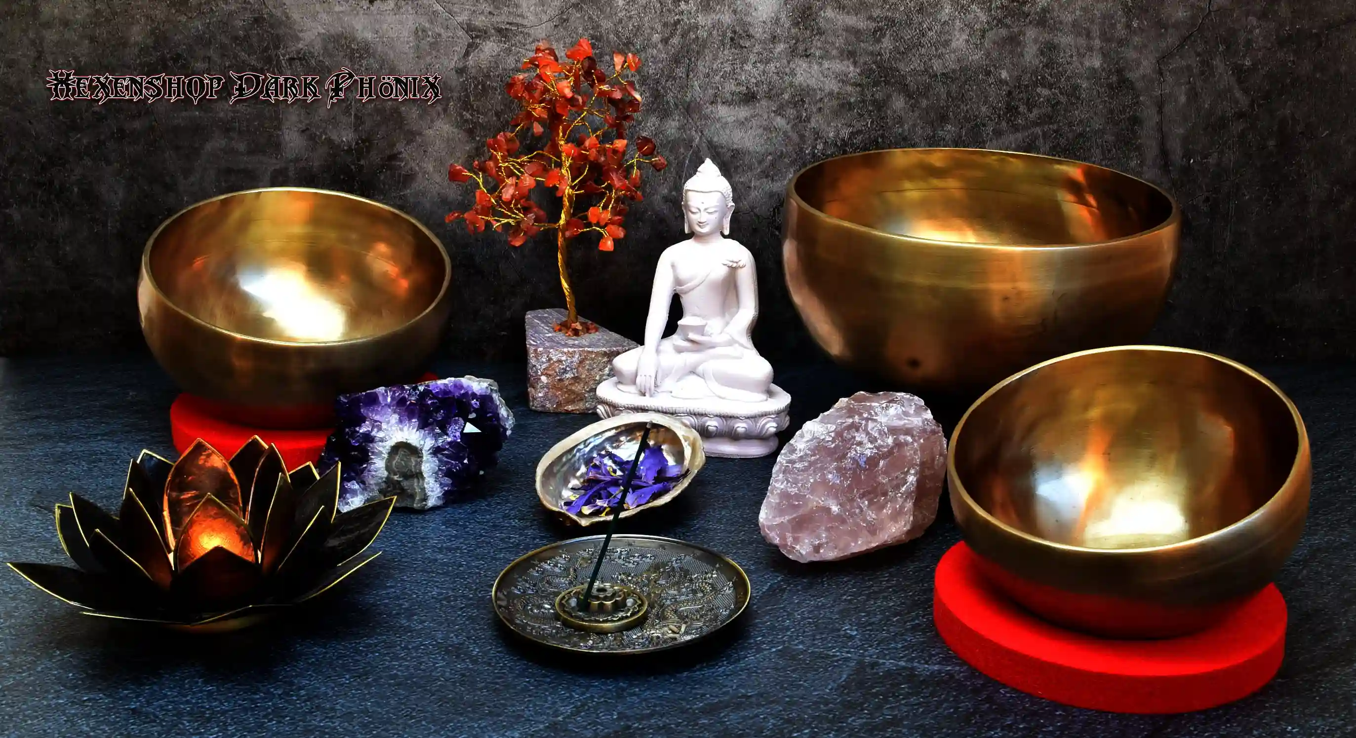Hexenshop Dark Phoenix Klangschalen Sela Harmony Singing Bowl