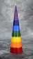 Preview: Hexenshop Dark Phönix Öko Regenbogen Kegelkerze