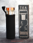 Preview: Hexenshop Dark Phönix Kristallglas Teeflasche 500ml Rosegold Onyx