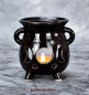 Preview: Hexenshop Dark Phönix Schwarze Hexenkessel Duftlampe mit Triplemoon