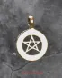 Preview: Hexenshop Dark Phönix Bronzeanhänger Pentagramm