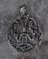 Preview: Hexenshop Dark Phönix Cernunnos mit Schlange und Torques 925er Silber Anhänger