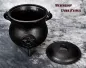 Preview: Hexenshop Dark Phönix Extra großer gusseiserner Hexenkessel mit Pentagramm