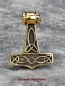 Preview: Hexenshop Dark Phönix Thorhammer Widderkopf Anhänger Bronze