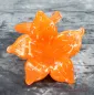 Preview: Hexenshop Dark Phönix Vintage Mundgeblasene orange Glasblume