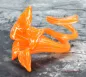 Preview: Hexenshop Dark Phönix Vintage Mundgeblasene orange Glasblume