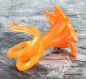 Preview: Hexenshop Dark Phönix Vintage Mundgeblasene orange Glasblume
