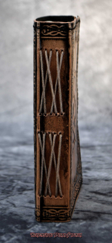 Antik braunes Schattenbuch Pentagramm Mandala
