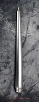 Hexenshop Dark Phönix Ritualstabkerze Silber Spitzkerze