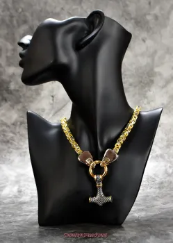 Preview: hexenshopdarkphoenixThorhammerwoelfehalsketteedelstahl