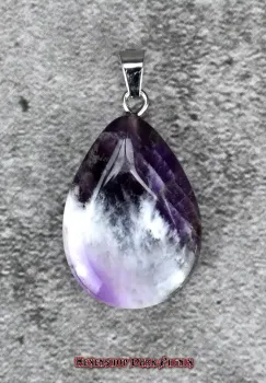 Hexenshop Dark Phönix Amethyst Tropfen Anhänger Halbedelstein