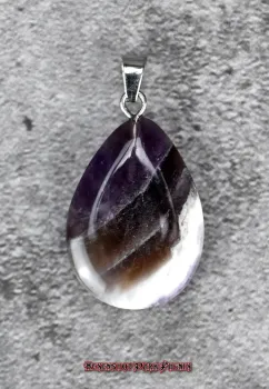 Preview: Hexenshop Dark Phönix Amethyst Tropfen Anhänger Halbedelstein