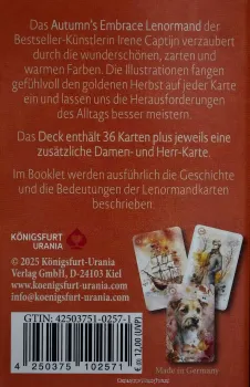 Preview: Hexenshop Dark Phönix Autumn´s Embrace Lenormand 38 Lenormand Karten Deutsch