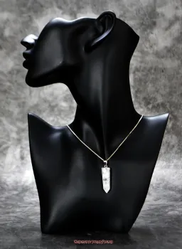 Hexenshop Dark Phönix Bergkristall Anhänger facettiert