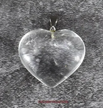 Preview: Hexenshop Dark Phönix Bergkristall Herz Anhänger Halbedelstein