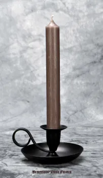 Hexenshop Dark Phönix Braun Durchgefärbte Ritualstabkerze