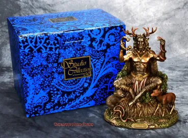 Hexenshop Dark Phönix Cernunnos Keltische Götterfigur bronziert