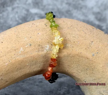 Preview: Hexenshop Dark Phönix Chakra Splitter Halbedelstein Armband