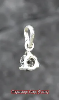 Preview: Hexenshop Dark Phönix Diamant Rohsteinanhänger 925 Silber
