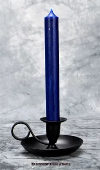 Hexenshop Dark Phönix Dunkelblau Durchgefärbte Ritualstabkerze