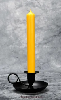 Hexenshop Dark Phönix Gelb Durchgefärbte Ritualstabkerze