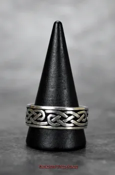 Hexenshop Dark Phönix Keltischer Knoten Bandring Silber 925er