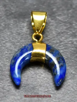 Preview: Hexenshop Dark Phönix Kleiner Sodalith Mondanhänger Halbedelstein