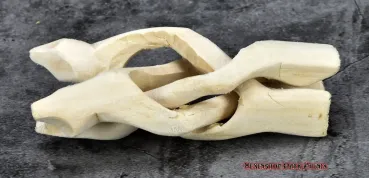 Preview: Hexenshop Dark Phönix Krobra Dreifuß Hell Holz Kugelständer 10cm