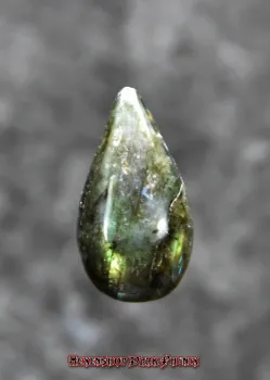 Hexenshop Dark Phönix Labradorit Drop Shape Anhänger