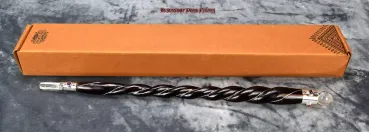 Hexenshop Dark Phönix Lunaris Helix Zauberstab Gedrehtes Holz Bergkristall Drehbare Bergkristallkugel 38 cm