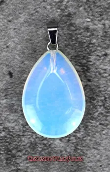 Hexenshop Dark Phönix Opalith Tropfen Anhänger Halbedelstein