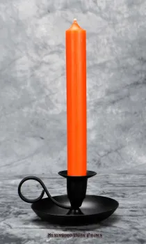 Hexenshop Dark Phönix Orange Durchgefärbte Ritualstabkerze