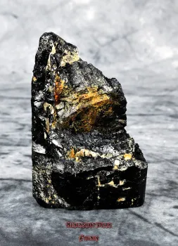 Preview: Hexenshop Dark Phönix Schwarzer Turmalin Schörl Rohstein 822 g Halbedelstein