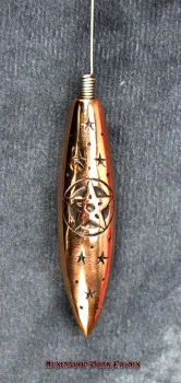 Preview: Hexenshop Dark Phönix Tensor Kupfer Pentagramm Sterne Einhandrute