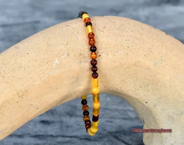 Hexenshop Dark Phönix Tricolor Bernstein Armband