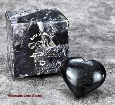 Hexenshop Dark Phönix Turmalin Set Herz Halbedelstein