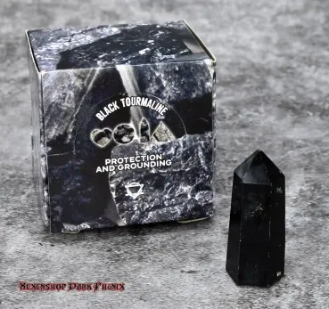 Hexenshop Dark Phönix Turmalin Set Obelisk Halbedelstein