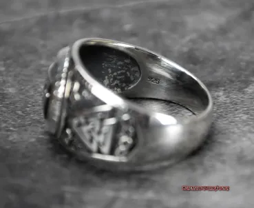 Preview: Hexenshop Dark Phönix Valknut Silberring 925er