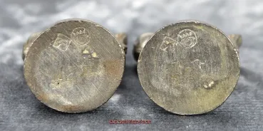 Hexenshop Dark Phönix Vintage Zwei Zinn Engel Mini Kerzenständer