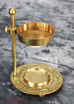 Hexenshop Dark Phönix Weihrauchbrenner Pentagramm für Teelichter