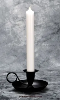 Hexenshop Dark Phönix Weiß Durchgefärbte Ritualstabkerze