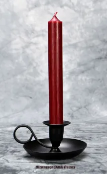 Hexenshop Dark Phönix Rot Durchgefärbte Ritualstabkerze