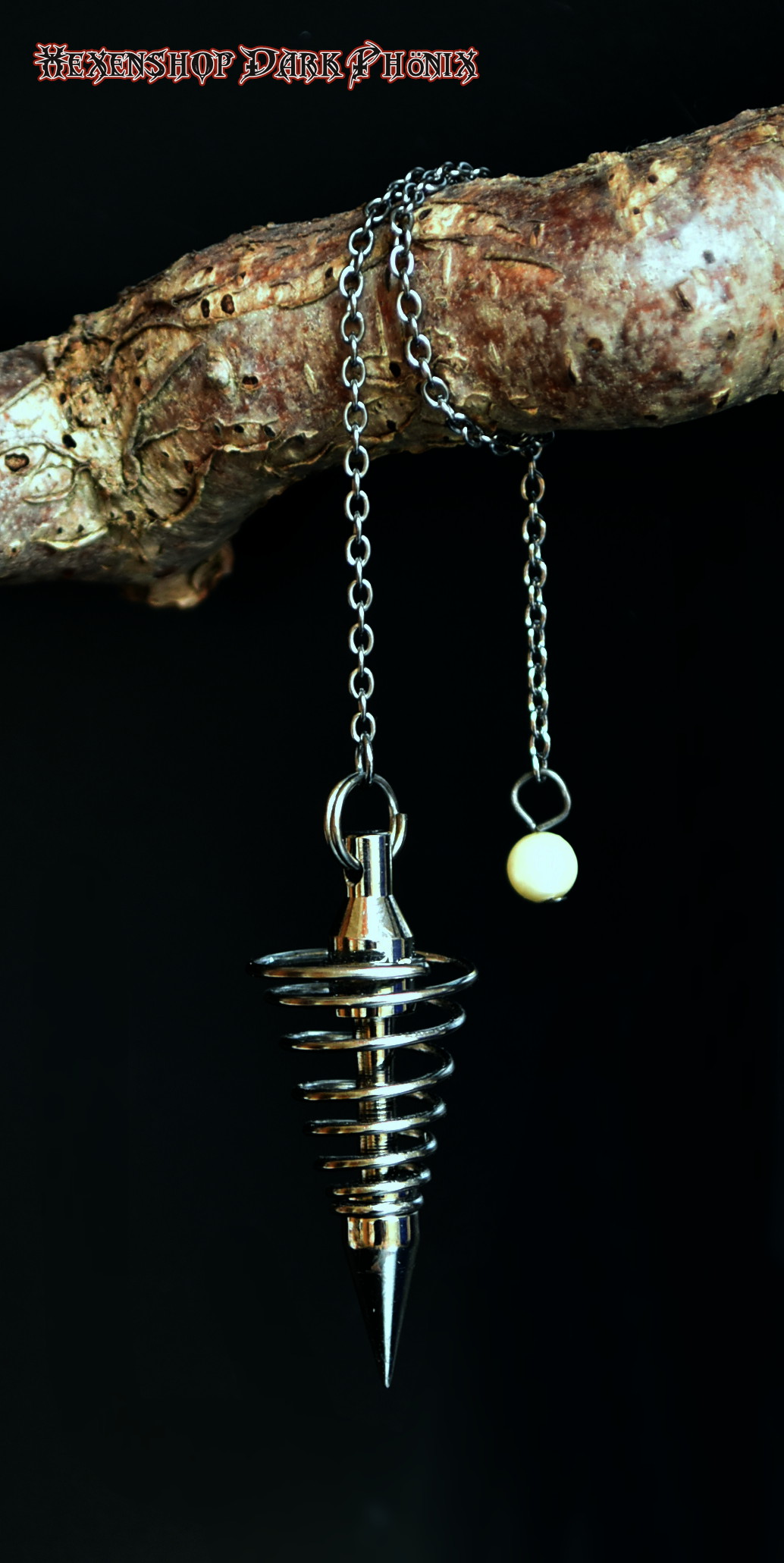 Spiralpendel Metall 4,5 cm Spiral Pendel Loge Fraternitas Saturni 