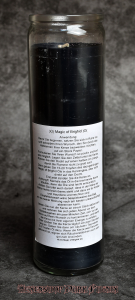 Hexenshop Dark Phönix Magic of Brighid Ritual Glaskerze Zauberbrecher