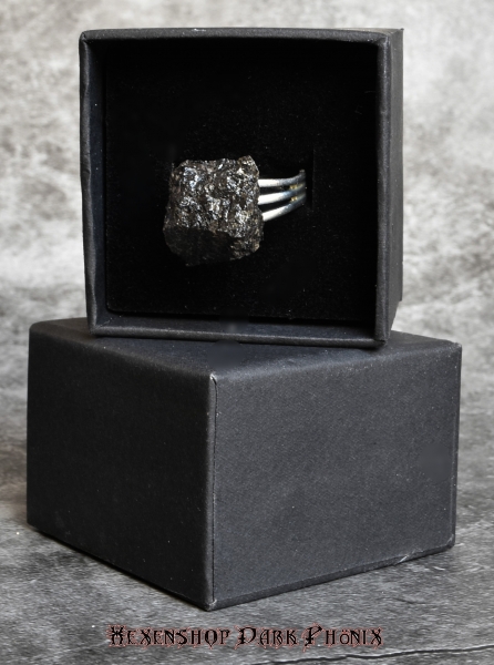 Ring Per aspera ad astra schwarz | Esoterik Fachgeschäft