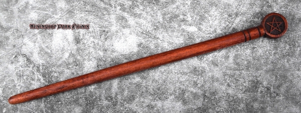 Hexenshop Dark Phönix Zauberstab Pentagramm3