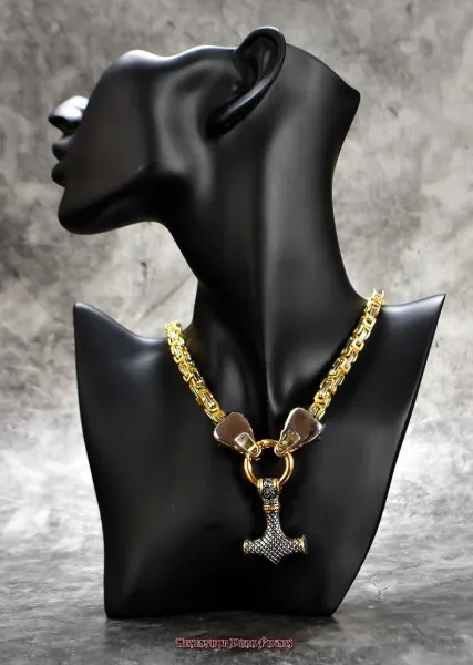 hexenshopdarkphoenixThorhammerwoelfehalsketteedelstahl